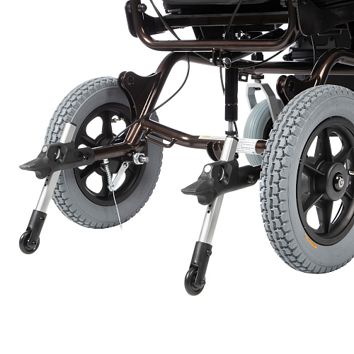 Съемные колесные антиопрокидыватели с упором для сопровождающего лица, регулируемые по высоте